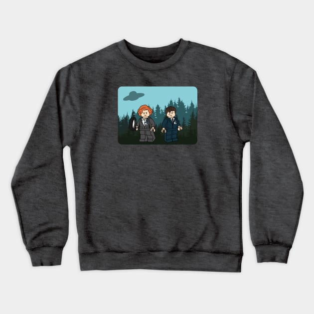 X-Files Bricks Crewneck Sweatshirt by hya_bm